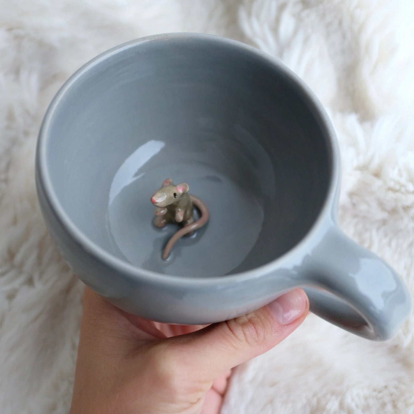 Peeking Mouse Mug, 320 ml