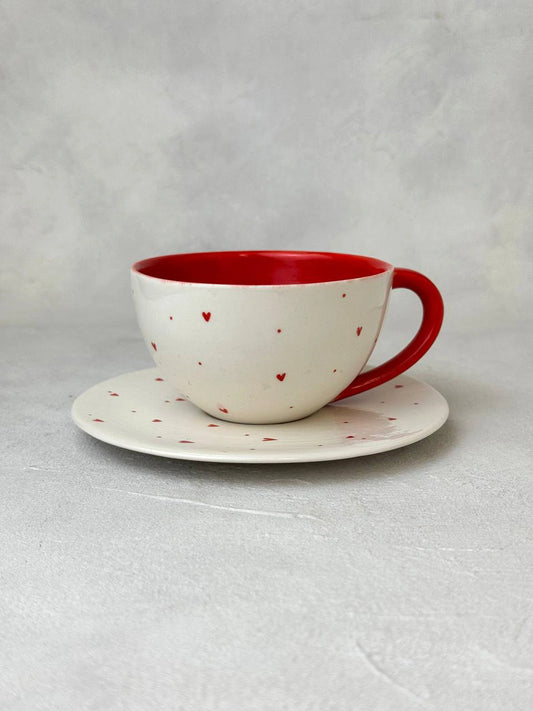 Porcelain Hearts Mug 180 ml