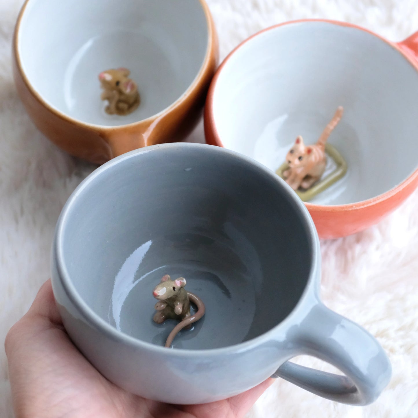 Peeking Mouse Mug, 320 ml